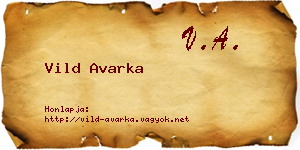 Vild Avarka névjegykártya
